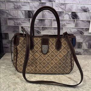 Brown Patterned Handbag